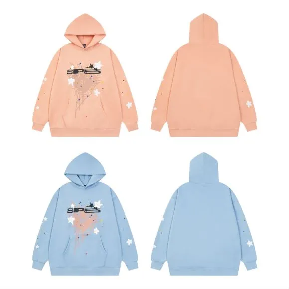 P170 new sweatshirt model number S21 Sp10der 555 light pink light blue