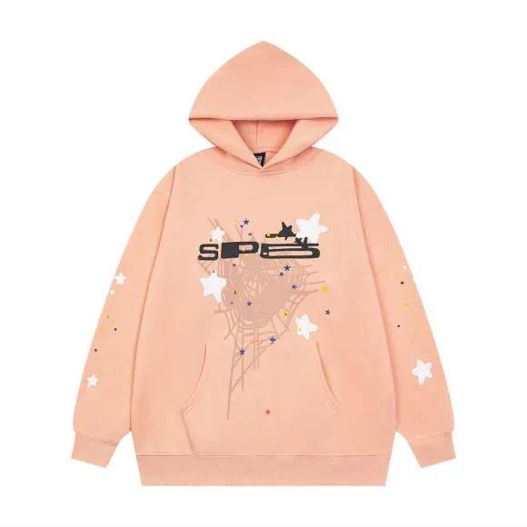 P170 new sweatshirt model number S21 Sp10der 555 light pink light blue