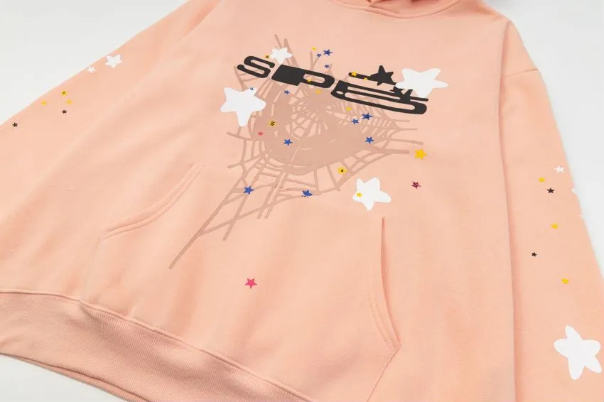 P170 new sweatshirt model number S21 Sp10der 555 light pink light blue