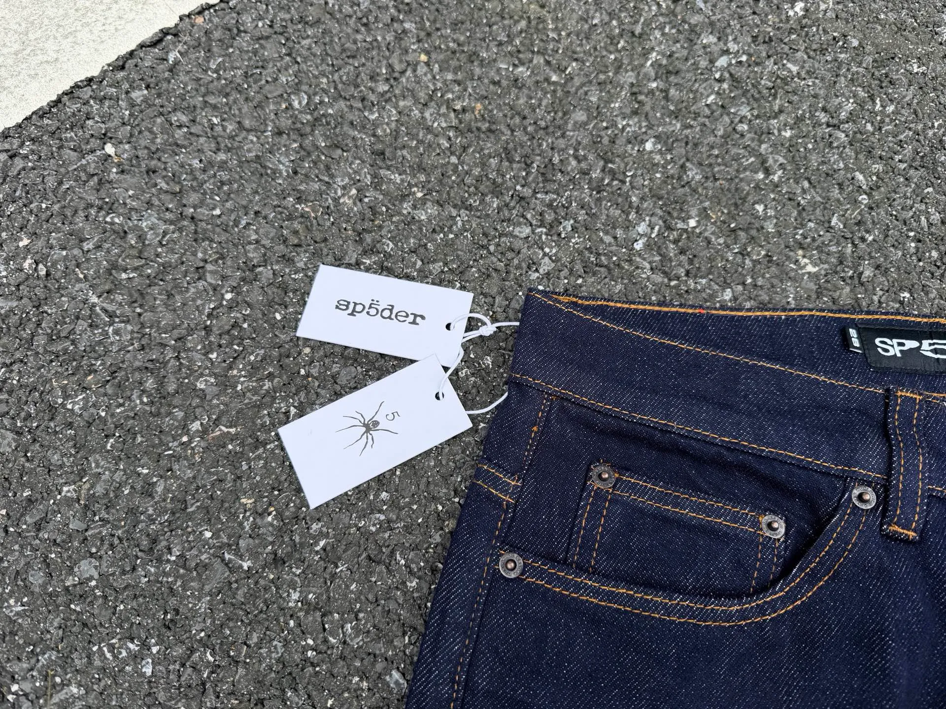 P250 (Outdoor original picture direct) top version Sp10der street fashion brand foam printed big star washed and distressed casual jeans for men and women color: raw cow color code number: 28 30 32 34 36