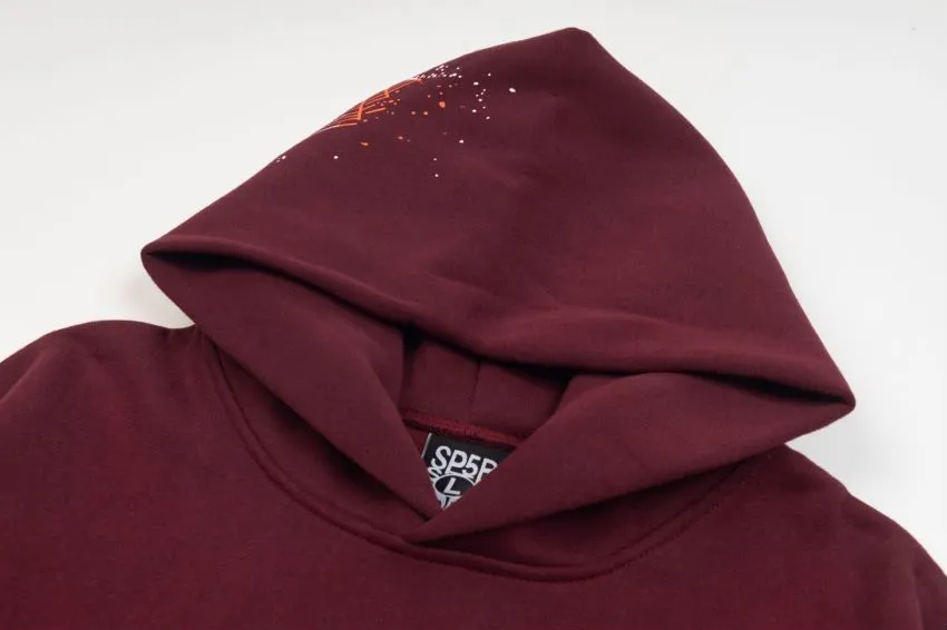 P170 new sweatshirt model number S22 Sp10der 555 black maroon