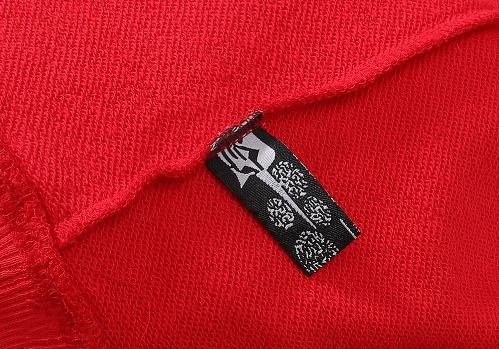 No. 8205, batch 220, Meichao Sp10der 555555 star same style Angel Number loose casual cotton hoodie sweatshirt for men and women Color: Red; Size: S M L XL