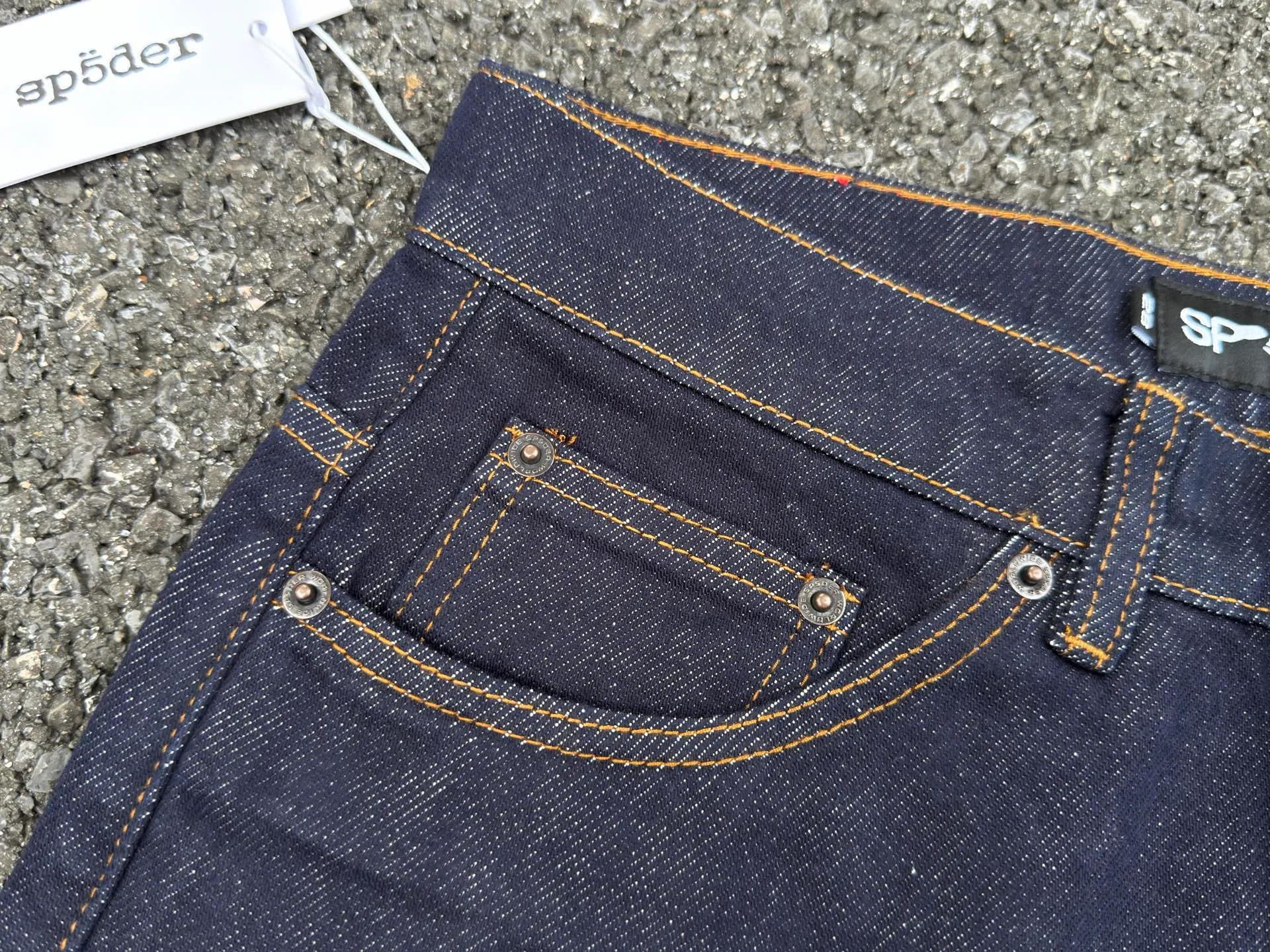 -Size details P250 (original outdoor picture direct) top version Sp10der street fashion brand foam printed big star washed and distressed casual jeans for men and women color: raw cow color code number: 28 30 32 34 36