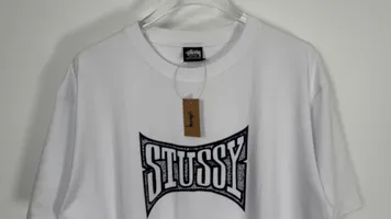 Champion flag T-shirt STUSSY FW24 CHAMPION TEE black and white S-XL