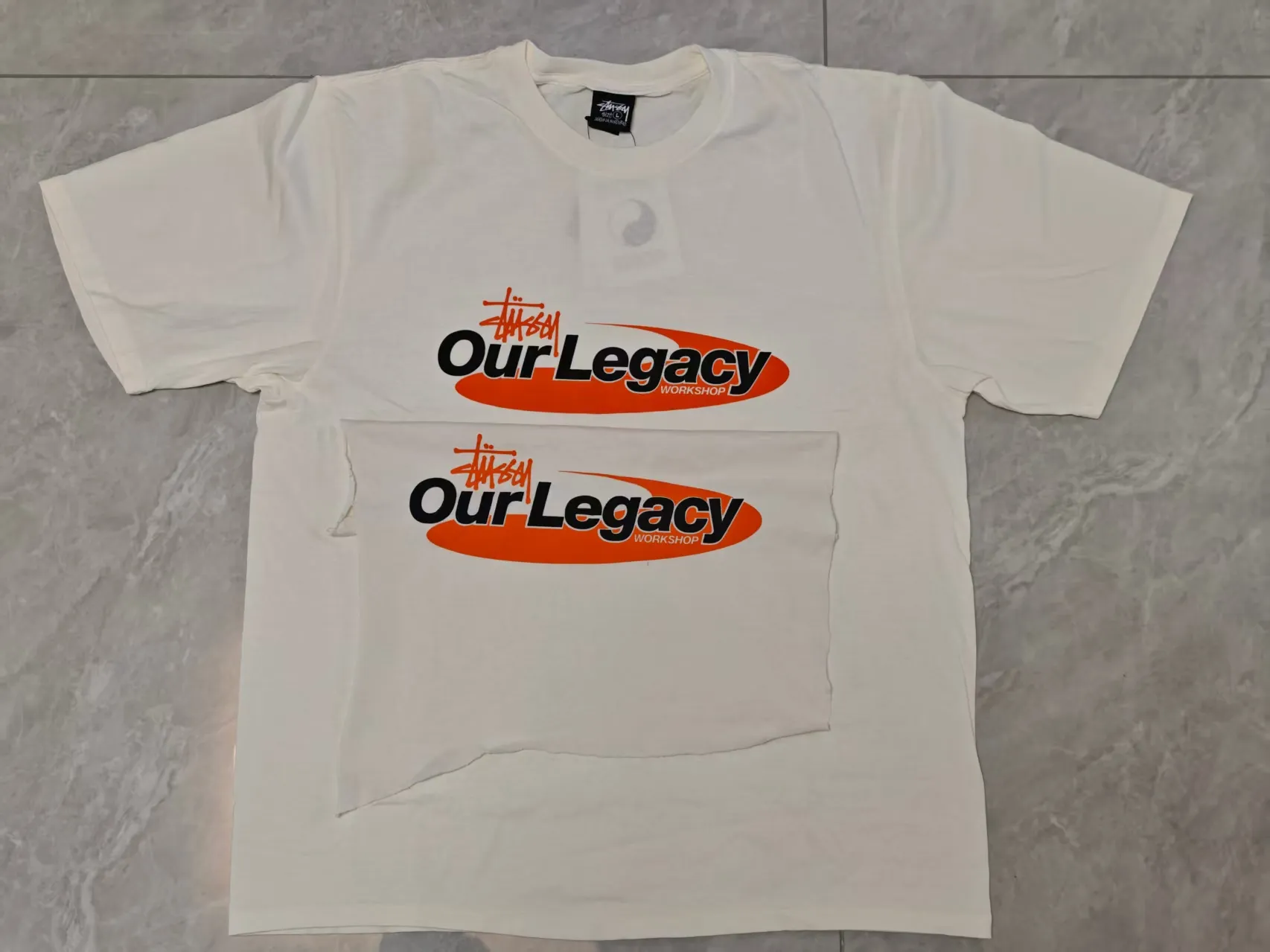 New model preview: OL co-branded T-shirt STUSSY X OUR LEGACY TEE The new season of STUSSY The pattern is just like stussy carrying Our Legacy while surfing. This time the official version did not come out in white, but in a beige color that is closer to nature. It looks great with the orange print. Don’t miss it.