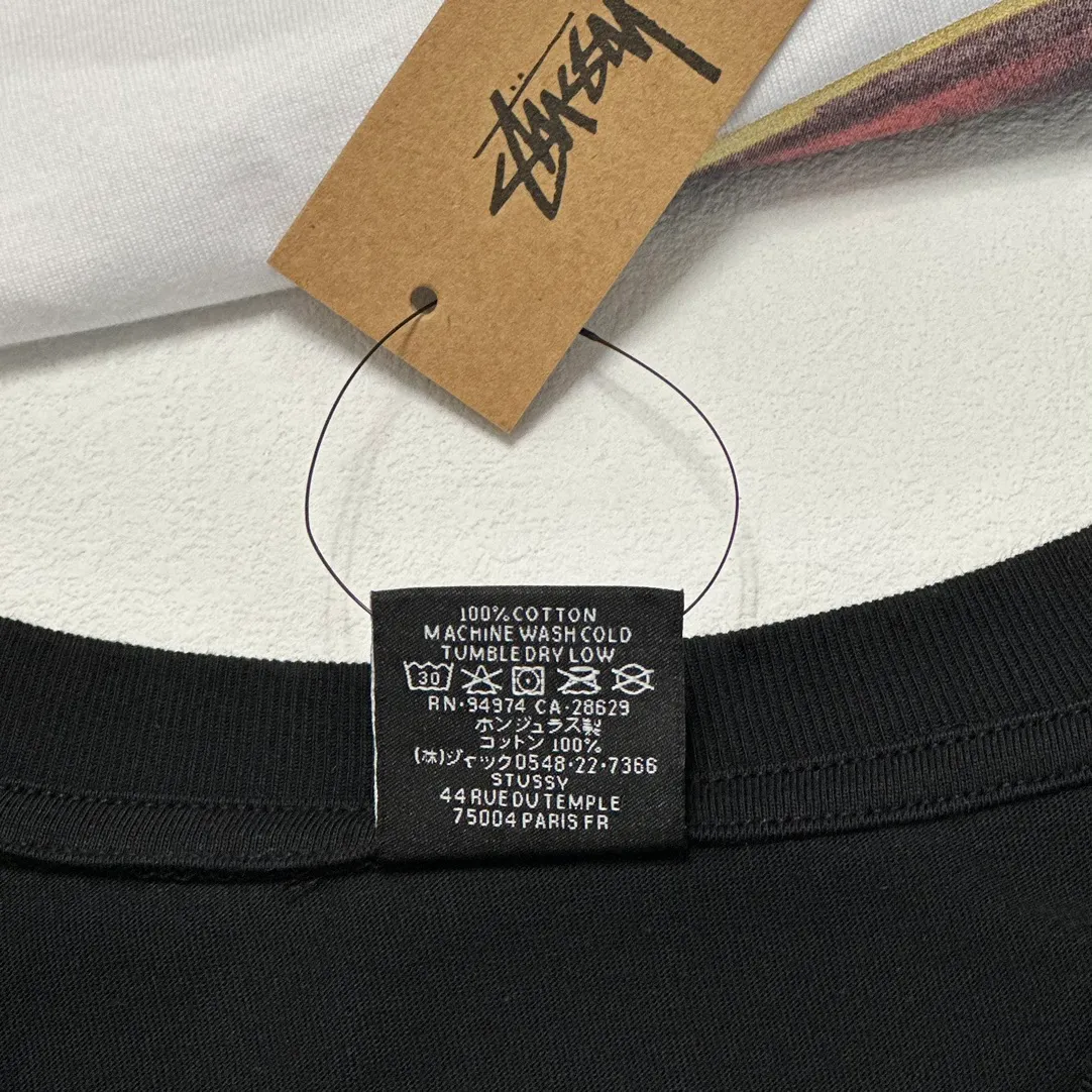 STUSSY SS24 Animal Series TOUCAN TEE Toucan T-shirt Black and White S-XL