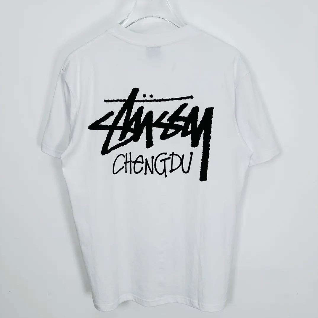 STUSSY FW24 CHENGDU TEE Classic Chengdu limited short-sleeved TEE black and white S-XL