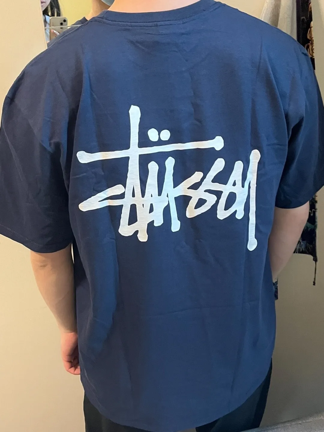 Spot goods! Stussy SS24 Basic StÜssy Tee classic letter Logo printed short-sleeved T-shirt couple style black and white dark blue S-XL
