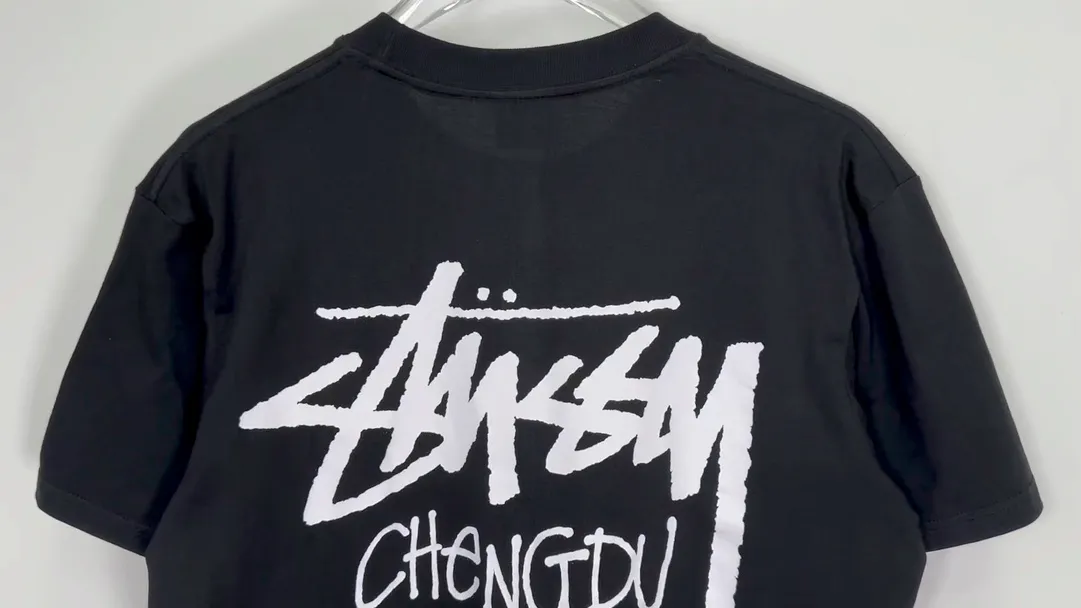 STUSSY FW24 CHENGDU TEE Classic Chengdu limited short-sleeved TEE black and white S-XL