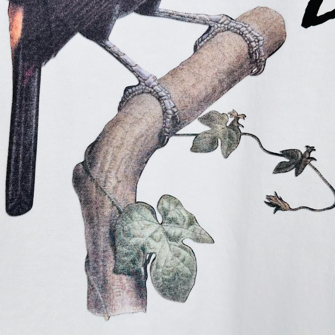 STUSSY SS24 Animal Series TOUCAN TEE Toucan T-shirt Black and White S-XL