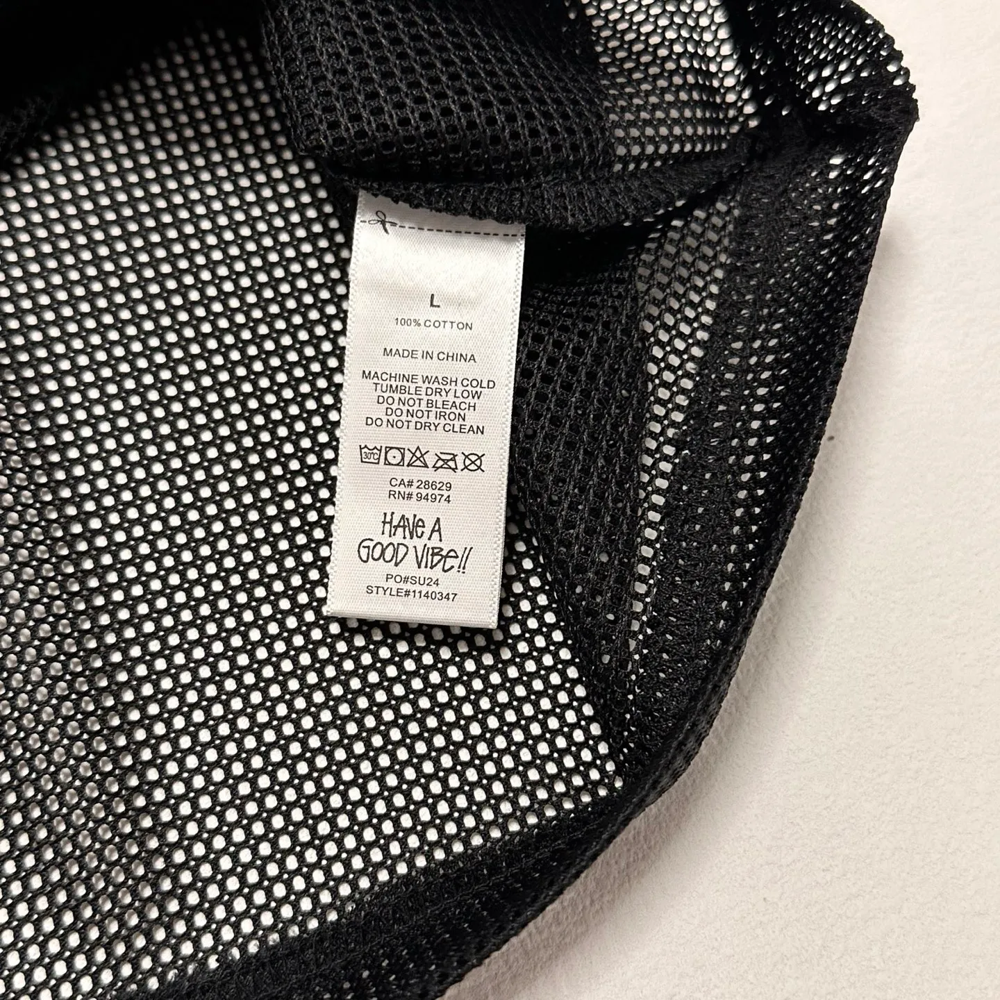 DT vest STUSSY X DENIM TEARS joint model SS25 MESH TANK garland mesh hollow vest black S- XL