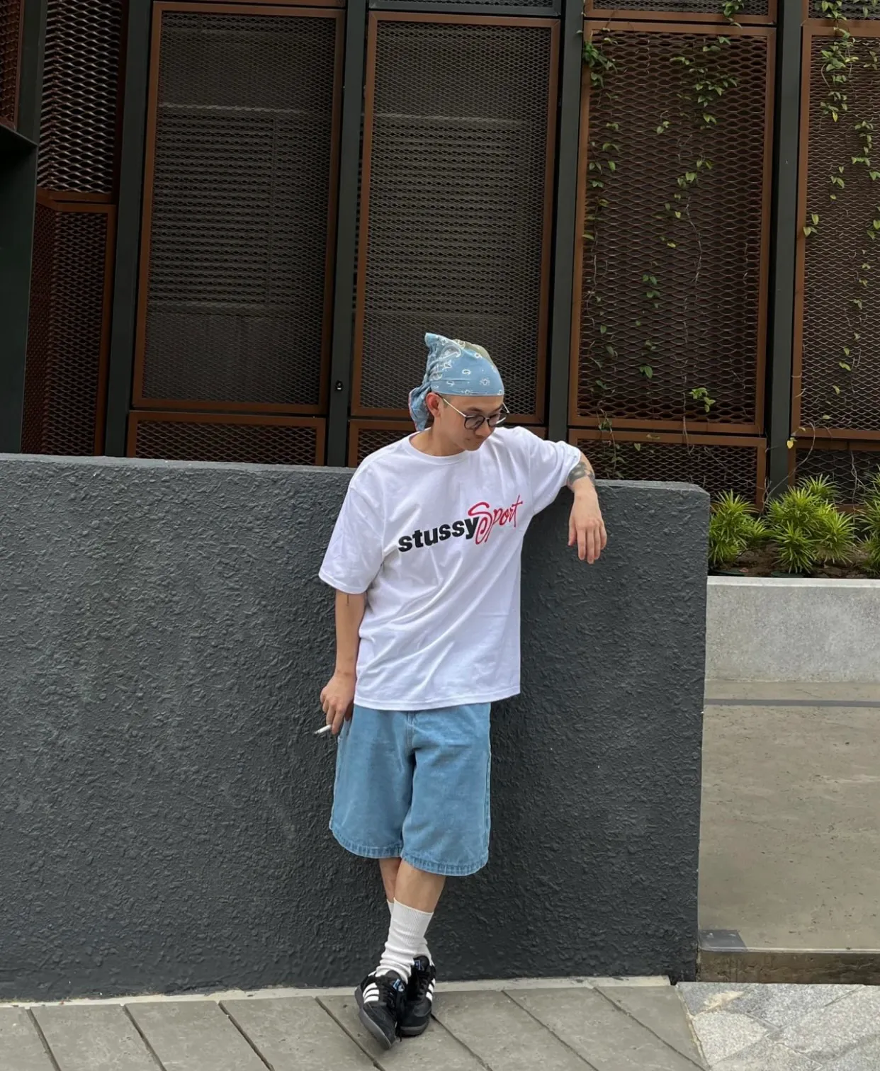Stussy SS24 SPORT SCRIPT TEE logo letter print sports short-sleeved T-shirt, same style for men and women, black and white S- XL