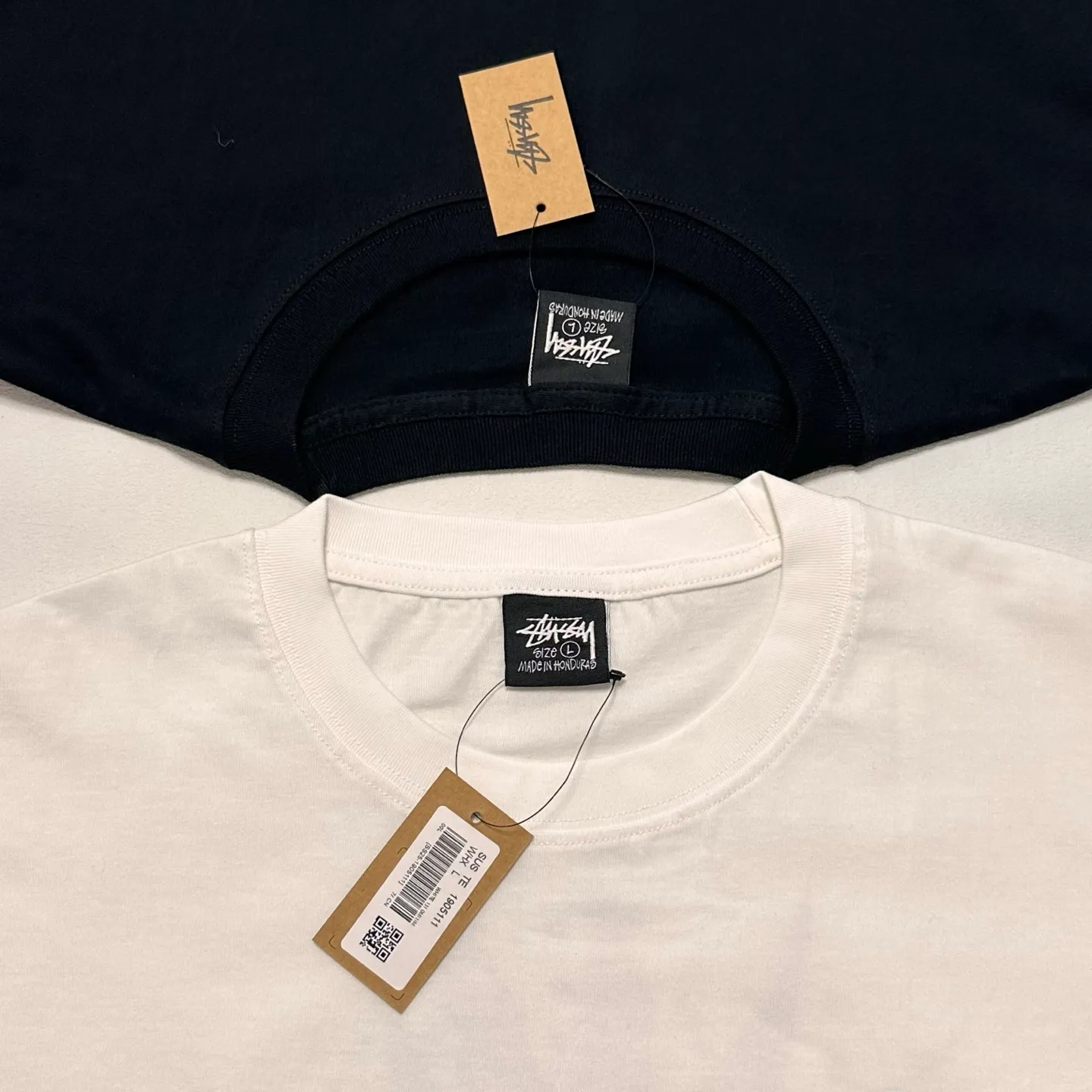 Detailed shooting of sun T-shirt STUSSY SS25 LOOK BEYOND TEE PIGMENT DYED double S sun short-sleeved TEE black and white S- XL