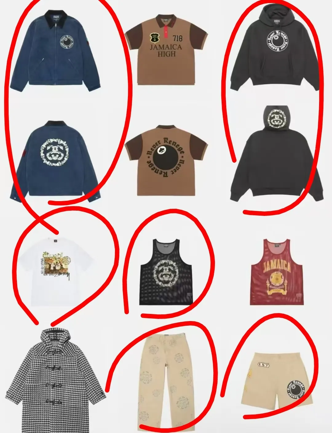 DT short-sleeved STUSSY