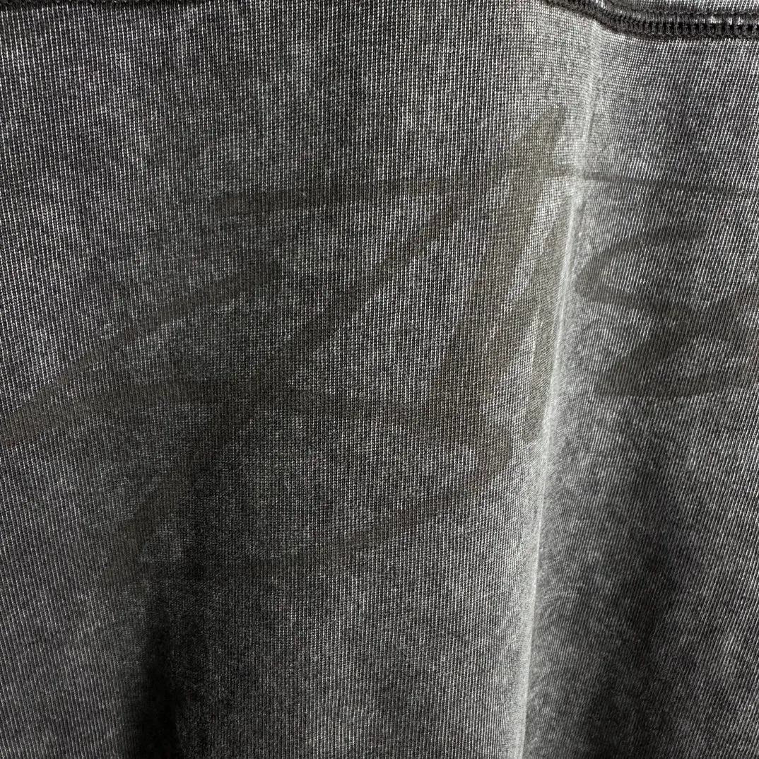 Washed long-sleeved T-shirt STUSSY FW24 FOOTBALL CREW PIGMENT DYED TEE washed black S-XL