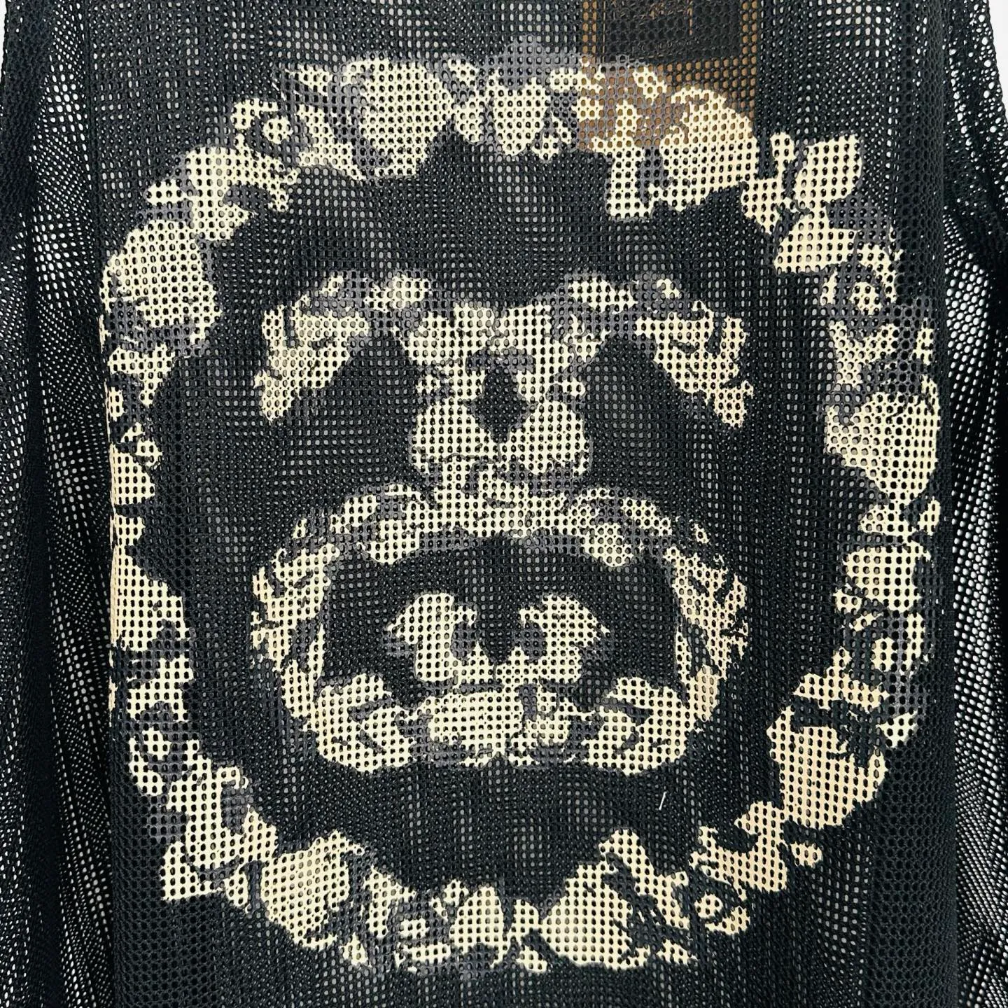 DT vest STUSSY X DENIM TEARS joint model SS25 MESH TANK garland mesh hollow vest black S- XL
