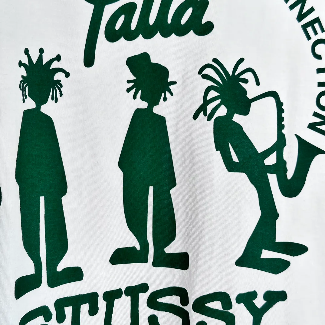 STUSSY X PATTA joint model SS24 TEE musician T-shirt black and white S-XL