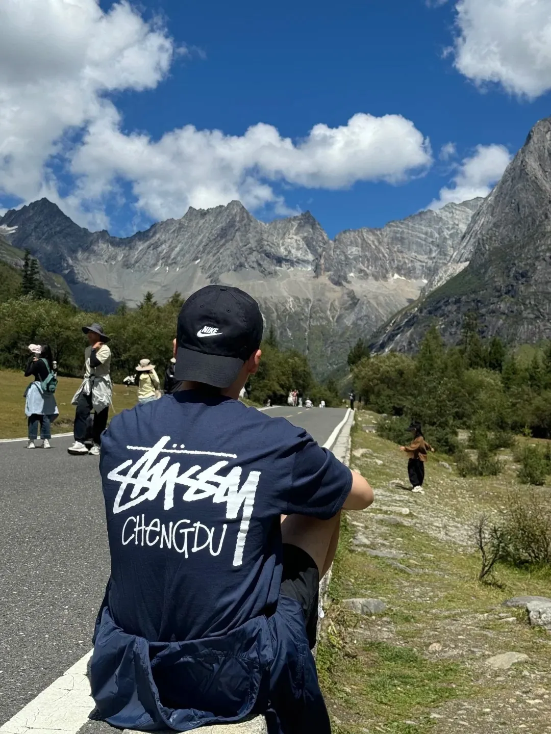 STUSSY FW24 CHENGDU TEE Classic Chengdu limited short-sleeved TEE black and white S-XL