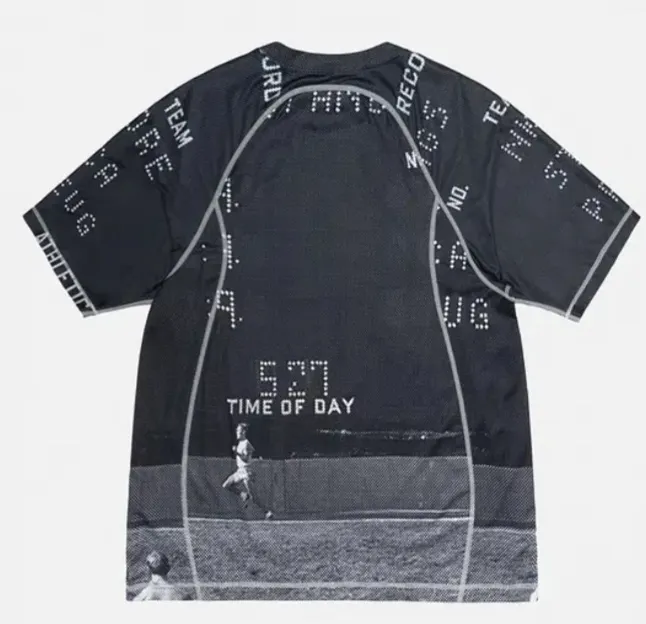Nike x Stüssy joint model printed quick-drying short-sleeved T-shirt for men and women, black S-XL