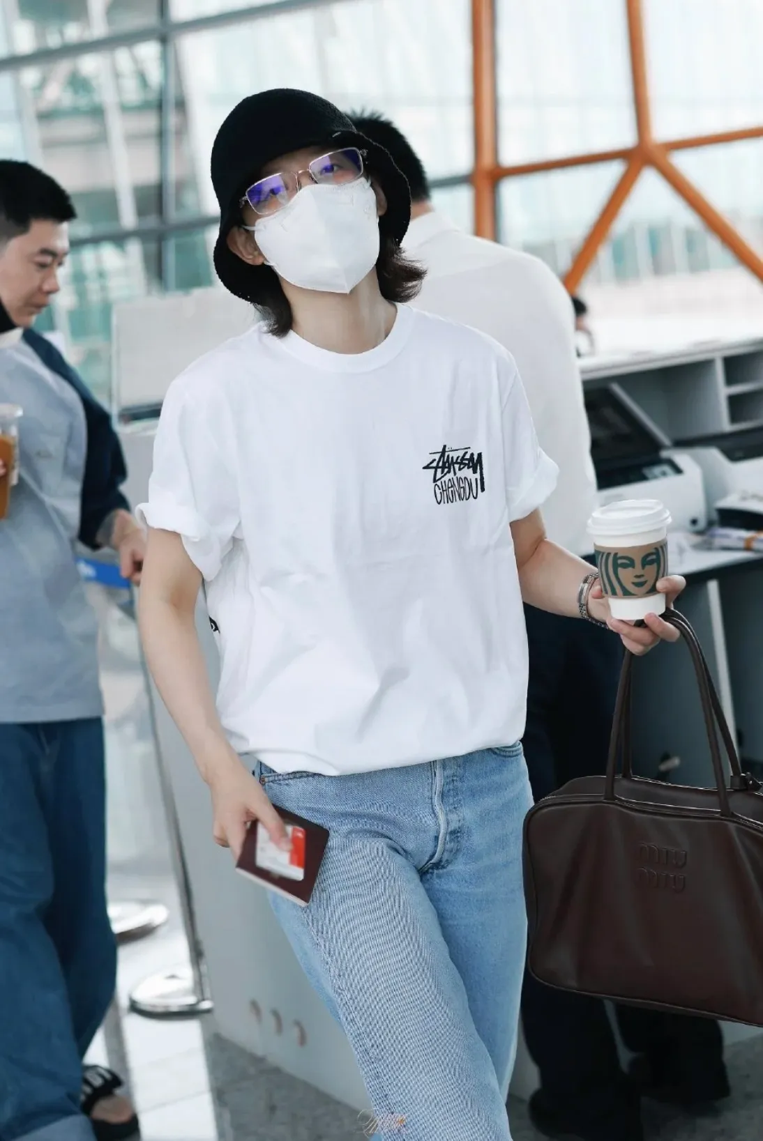 Spot goods! Lion T-shirt STUSSY 24FW CHENGDU CHAPTER TEE Chengdu limited short-sleeved Tee black and white S-XL