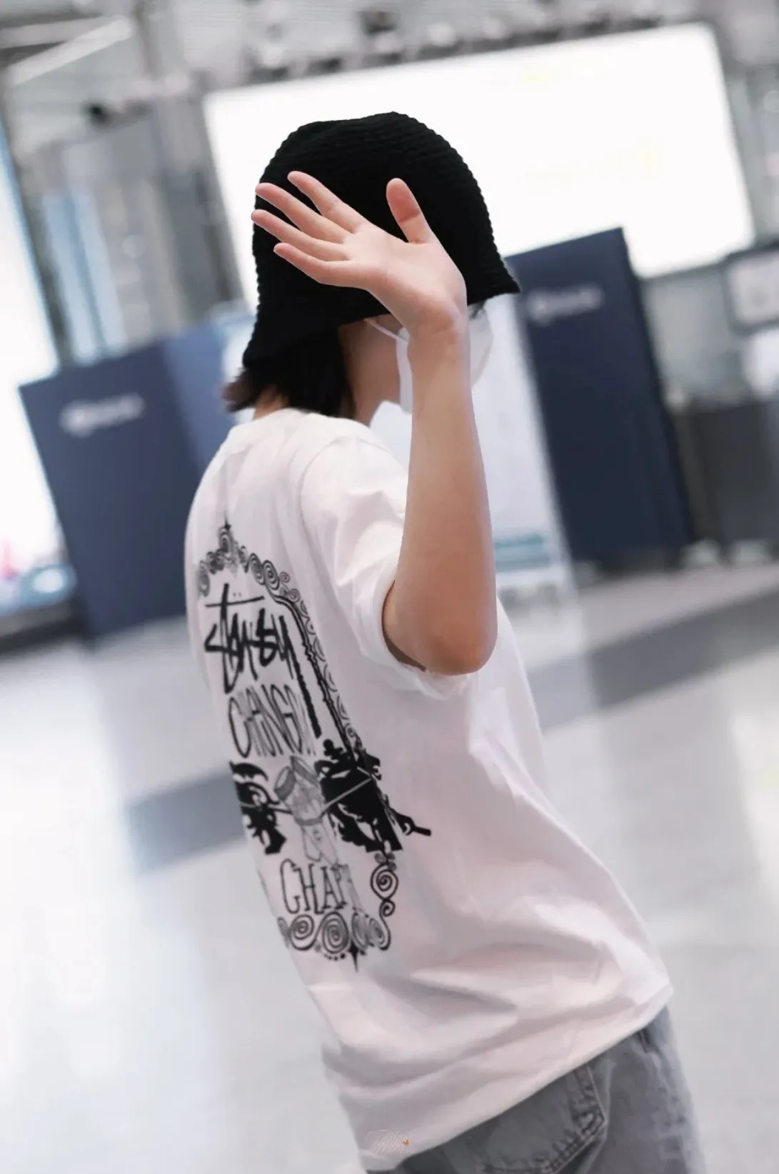 Spot goods! Lion T-shirt STUSSY 24FW CHENGDU CHAPTER TEE Chengdu limited short-sleeved Tee black and white S-XL