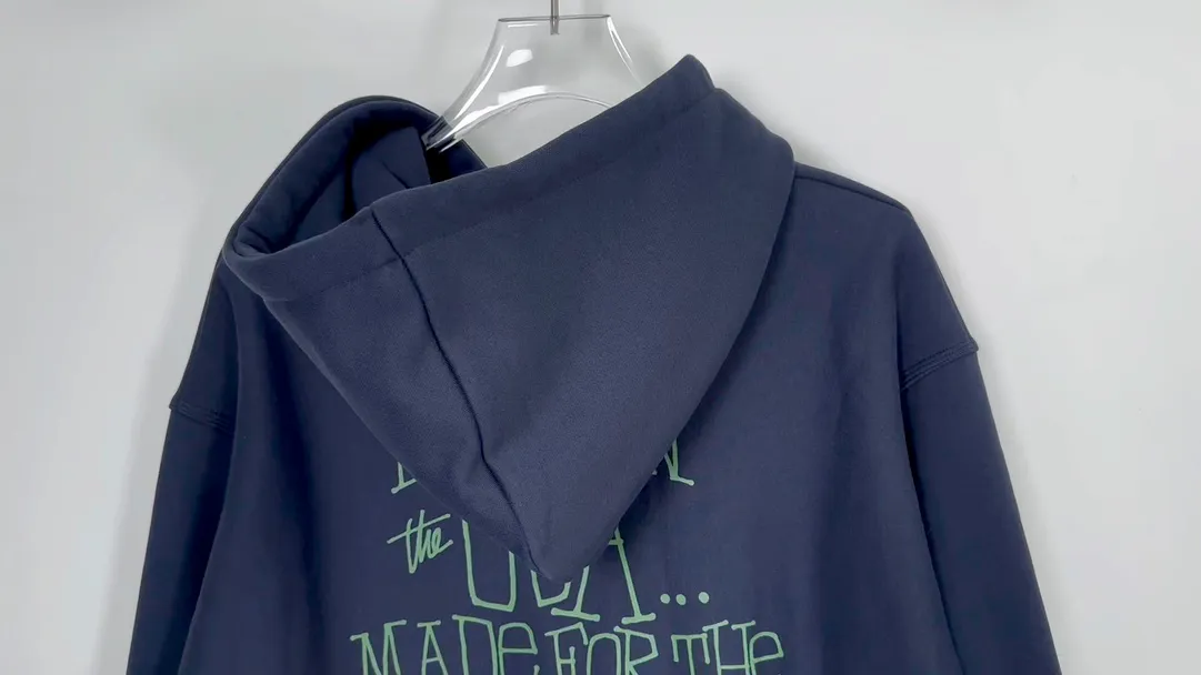 Graffiti word sweatshirt Stussy FW24 BUILT IN USA HOODIE English logo on the back plus velvet hooded sweatshirt/hoodie black gray dark blue S-XL