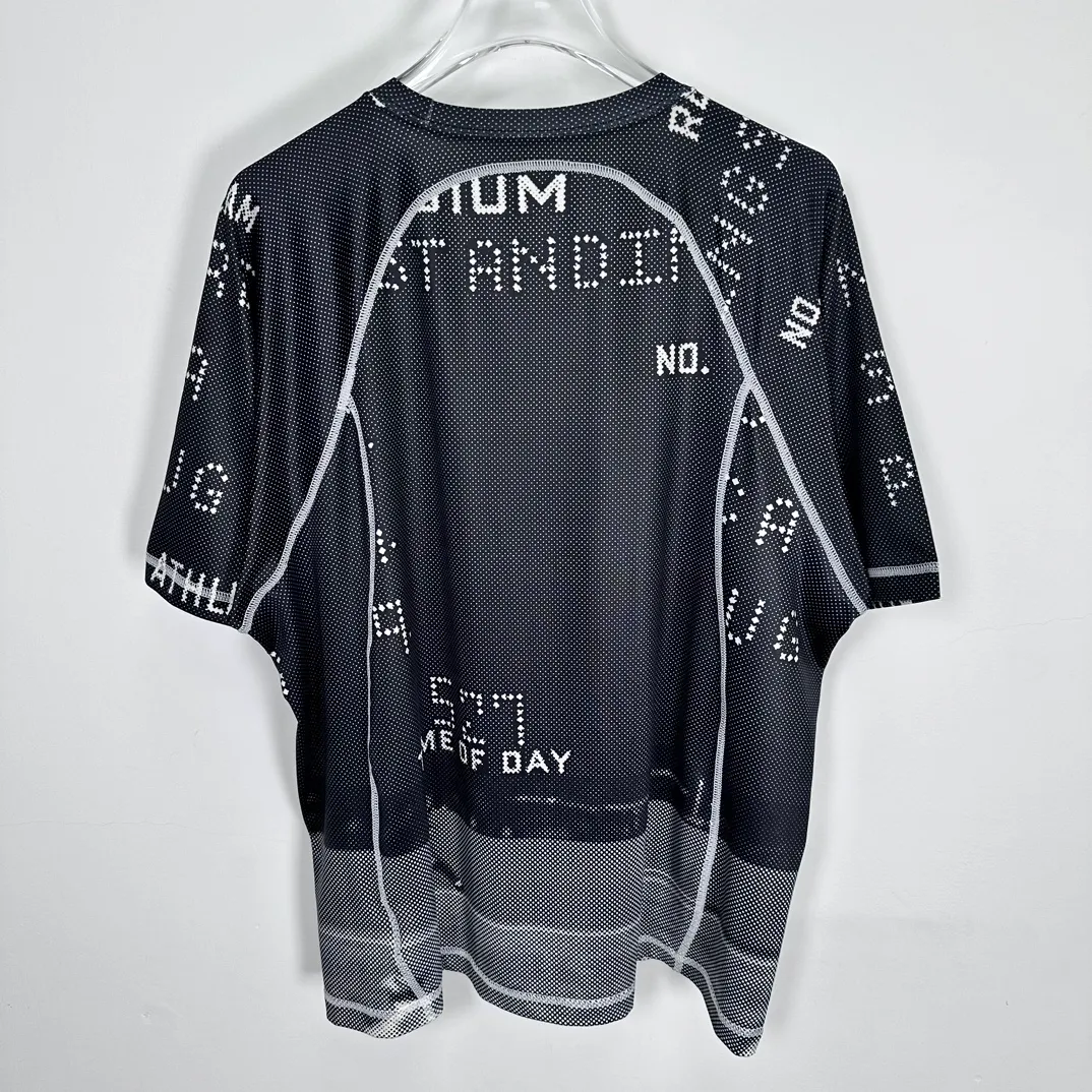 Replacement order and return of goods! Nike x Stüssy joint model printed quick-drying short-sleeved T-shirt for men and women, black S-XL