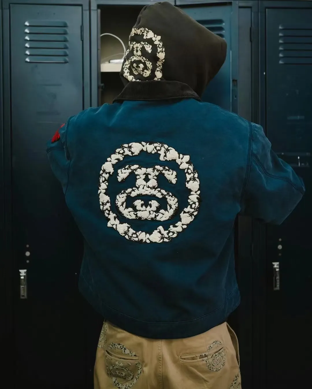 DT sweatshirt STUSSY X DENIM TEARS joint model SS25 GRAPHIC HOODIE sweatshirt/hoodie black gray S- XL
