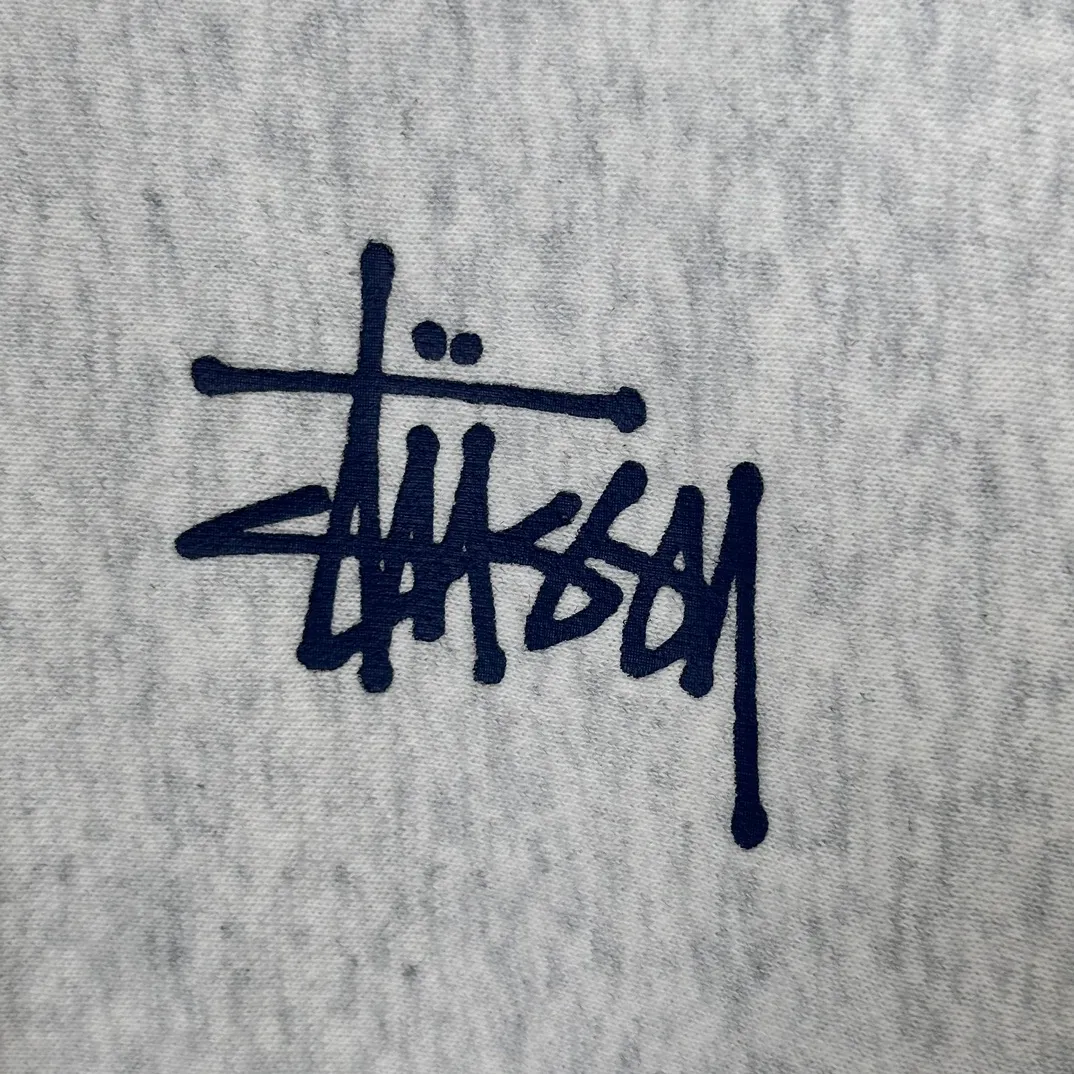 Graffiti word sweatshirt Stussy FW24 BUILT IN USA HOODIE English logo on the back plus velvet hooded sweatshirt/hoodie black gray dark blue S-XL