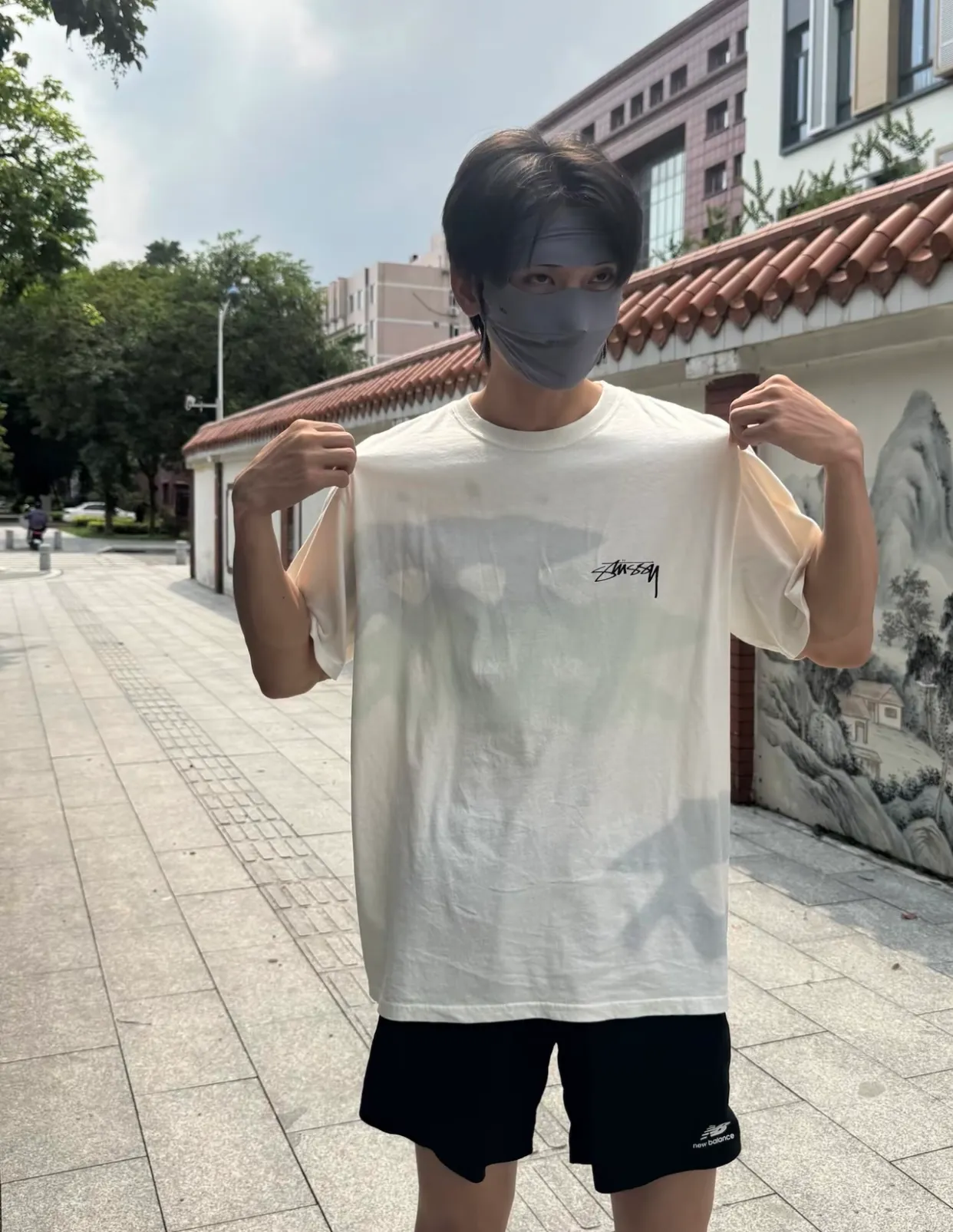 Surfer T-shirt STUSSY SS25 LOW TIDE TEE dyed design American retro short-sleeved black and white S-XL