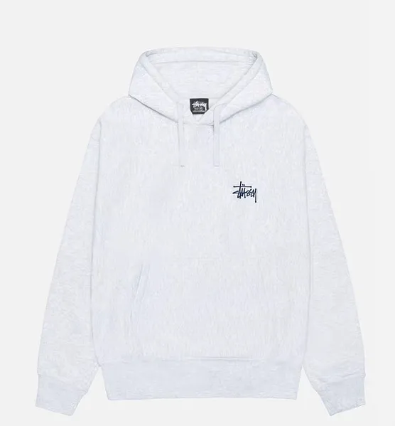 Graffiti word sweatshirt Stussy FW24 BUILT IN USA HOODIE English logo on the back plus velvet hooded sweatshirt/hoodie black gray dark blue S-XL