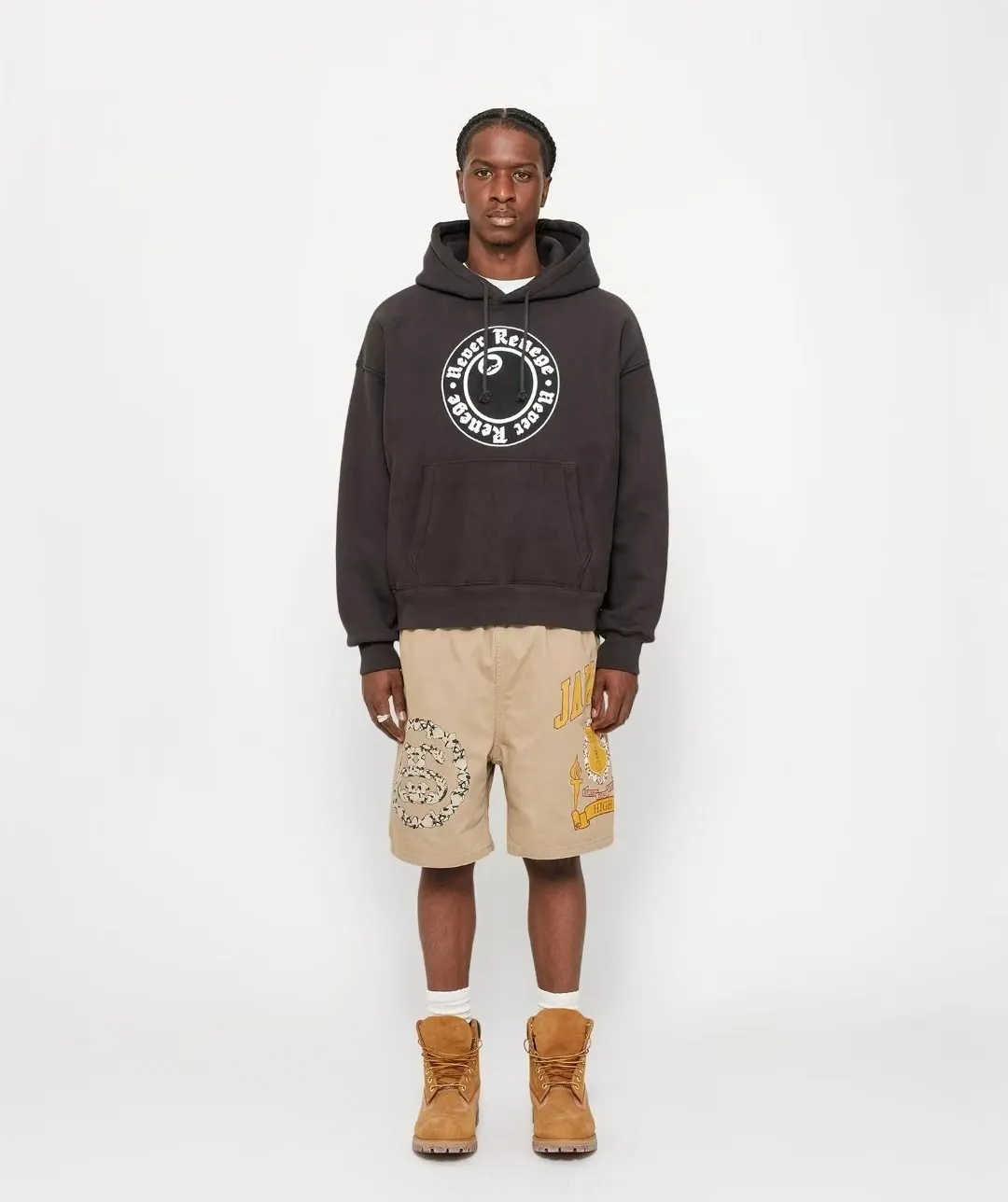 DT sweatshirt STUSSY X DENIM TEARS joint model SS25 GRAPHIC HOODIE sweatshirt/hoodie black gray S- XL