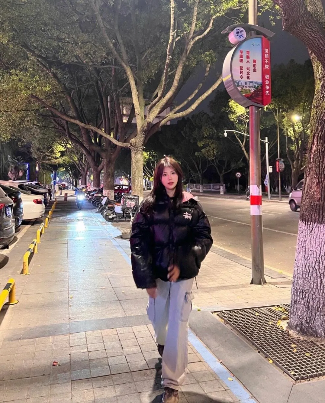 Stussy/Stussy 22Fw classic letter hooded down jacket, black, gray, black and pink, S-XL, filled with national standard 90 velvet/average 450g of velvet. It has a Michelin effect when you put it on. 800 puffs, fluffy and warm, full and light.