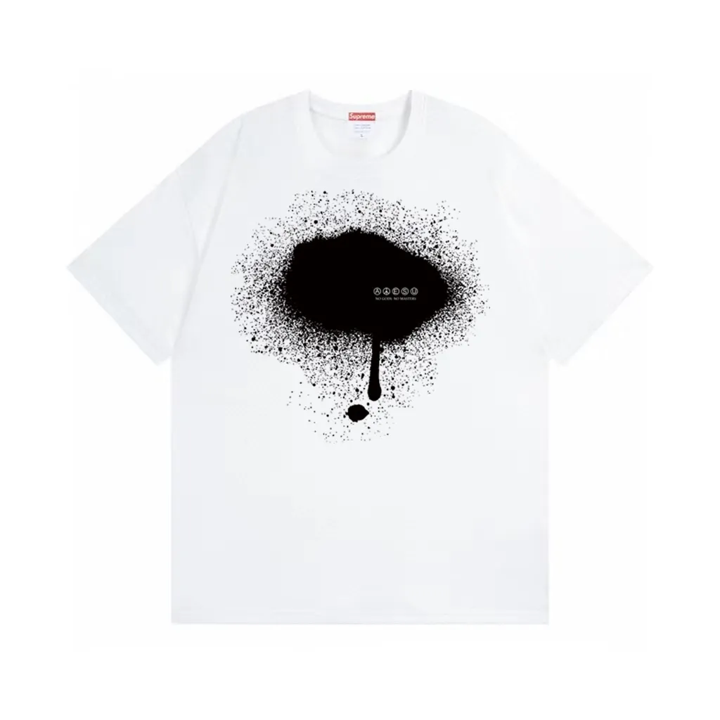 #S104 p110💰 Supreme co-branded SS23 Week6 TAG TEE slogan printing, loose fit, made of 260g combed cotton double yarn, all three standards from fabrics to accessories, ZP, imported Matsui company slurry printing will never crack, the whole piece adopts three-needle five-thread technology (neckline-shoulder seam-sleeve seam double line, looks more three-dimensional and textured) consistent with the original version, classic version Feel free to compare zp. The whole piece adopts three-needle five-thread craftsmanship. The neckline-shoulder seam-sleeve seam is double-threaded, which looks more three-dimensional and textured.) It has the same craftsmanship as the original original, classic version. Color: White Black Size: S M L XL XXL