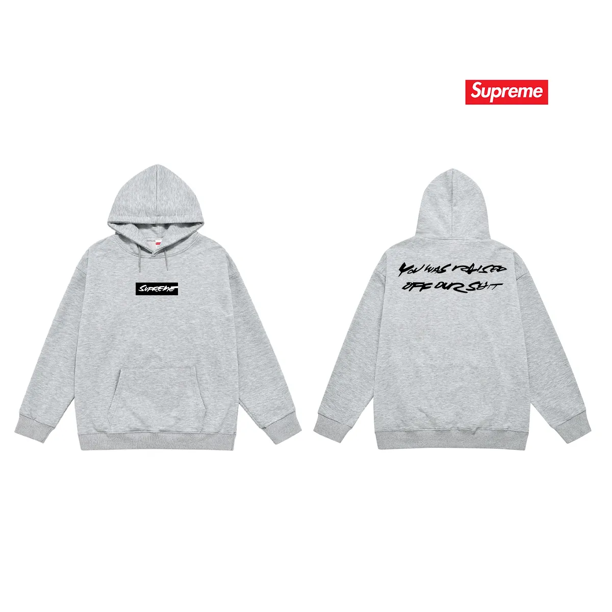 Style No. S2081 #terry P160💰 Velvet P170💰 Supreme x Futura joint model SS24 WEEK1 Letter Logo printed hooded sweatshirt Made of 400g large terry 430g silver fox velvet (drop shoulder large version) fabric, soft texture and no pilling Imported environmentally friendly printing glue The pattern is bright and three-dimensional Quality 💥Same style for men and women The upper body is trendy Color: black White Gray Size: S M L XL XXL