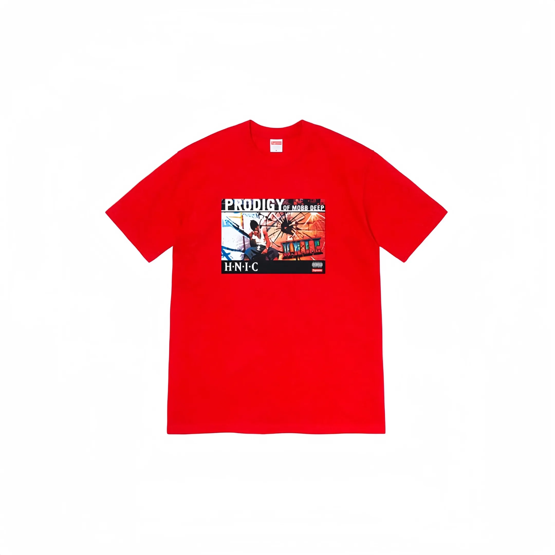 #S08 P110💰 Supreme Week 1 HNIC Tee rapper printed round neck short-sleeved T-shirt. The same style for men and women is made of 260g combed cotton double yarn. From fabrics to accessories, all three standards are complete and follow ZP. Imported Matsui company's slurry printing will never crack. The whole piece is made with three-needle five-thread technology. The neckline-shoulder seam-sleeve seam is double-lined, which looks more three-dimensional and textured. The same process as the original version, classic version Feel free to compare zp. The whole piece adopts three-needle five-thread craftsmanship (neckline-shoulder seam-sleeve seam double thread, which looks more three-dimensional and textured). It has the same craftsmanship as the original original, classic version. Color: gray, purple, pink, red, white, black. Size: S M L XL XXL