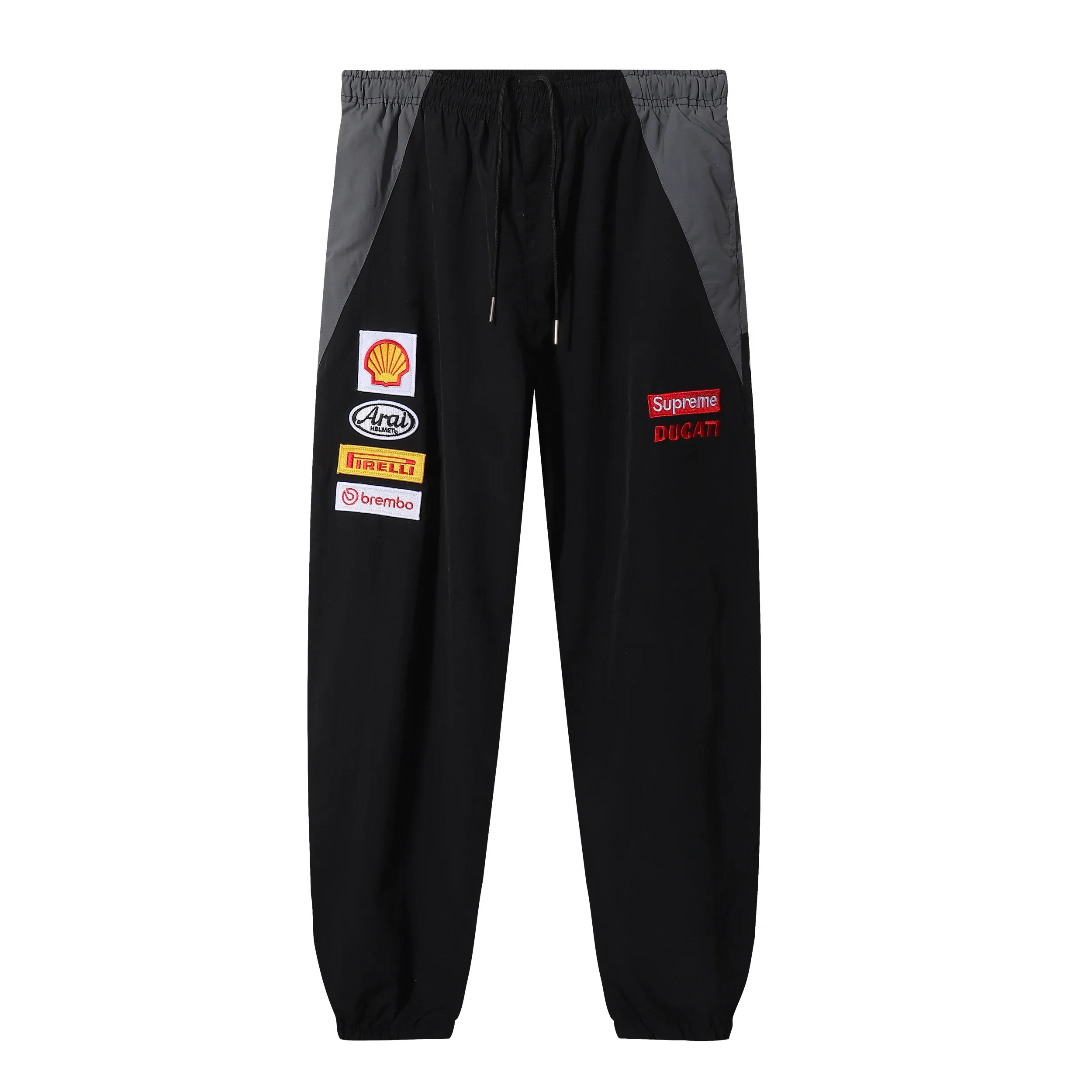 P330 pants sup Ducati co-branded racing style pants black white SMLXL pants length 99-101-103-105 waist 72-74-78-82 elastic seat 116-120-124-128