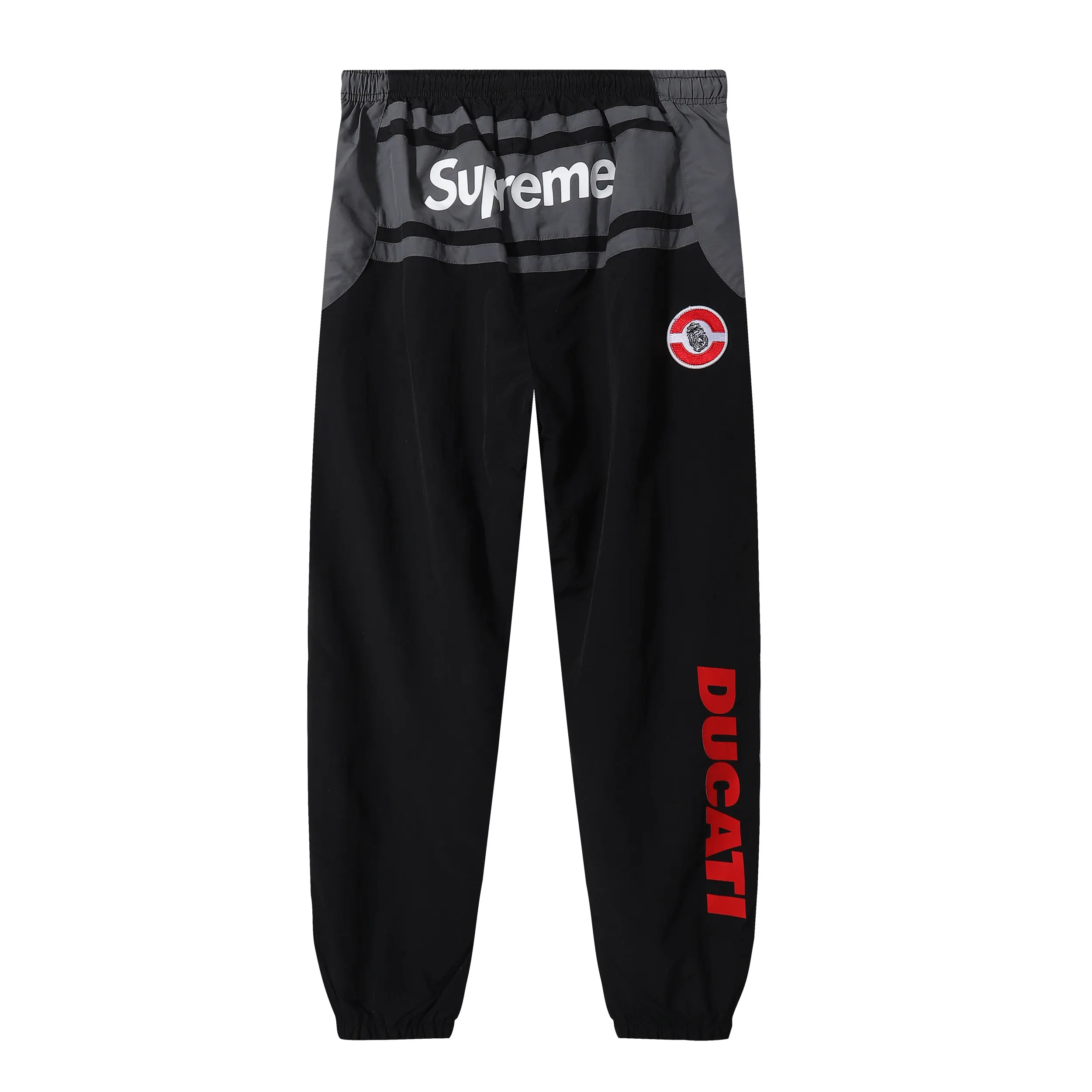 P330 pants sup Ducati co-branded racing style pants black white SMLXL pants length 99-101-103-105 waist 72-74-78-82 elastic seat 116-120-124-128