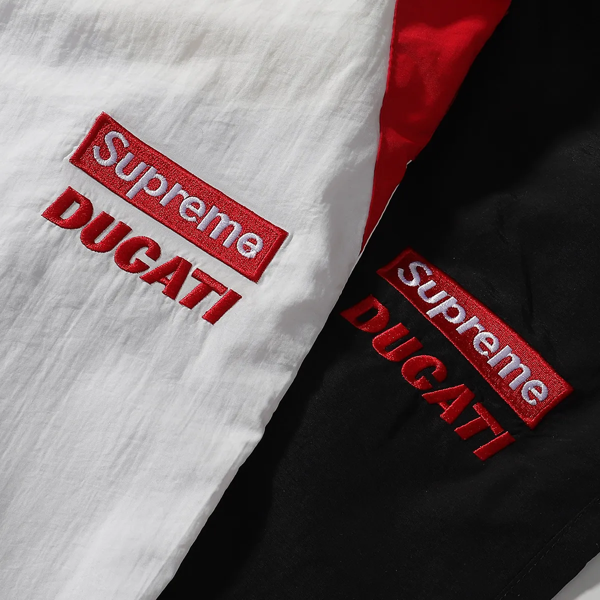 P330 pants sup Ducati co-branded racing style pants black white SMLXL pants length 99-101-103-105 waist 72-74-78-82 elastic seat 116-120-124-128