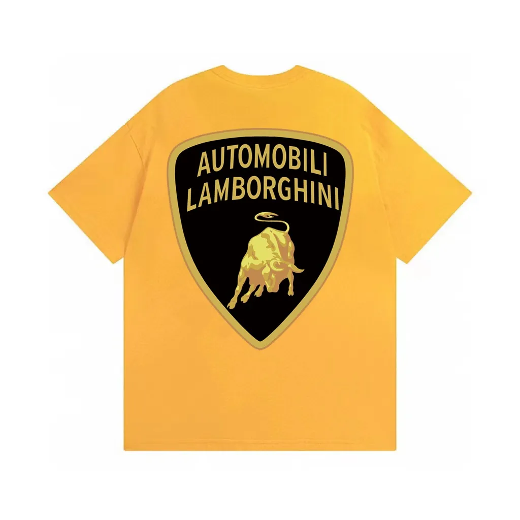 #S120 p110💰 Supreme Lamborghini co-branded model. Printing. Loose version. Made of 260g combed cotton double yarn. From fabric to accessories, all three standards are complete and follow ZP. The slurry printing imported from Matsui Company will never crack. The whole piece adopts three-needle and five-thread technology. The collar-shoulder seam-sleeve seam is double-lined, which looks more three-dimensional and textured. The same process as the original version, classic version. Feel free to compare zp. The whole piece adopts three-needle five-thread craftsmanship (neckline-shoulder seam-sleeve seam double thread, which looks more three-dimensional and textured) and the same craftsmanship as the original original, classic version. Color: Black White Orange Size: S M L XL XXL