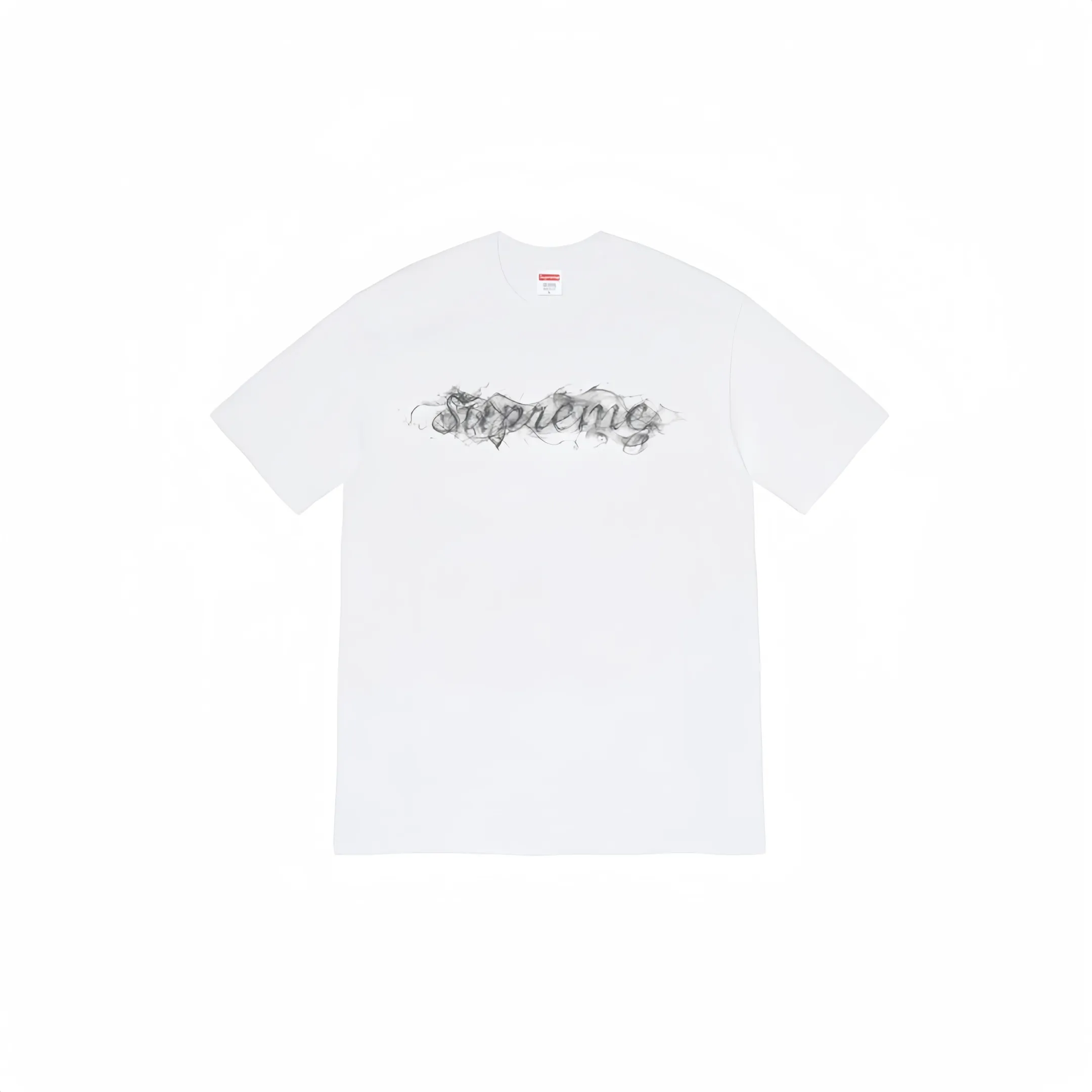 #S71 P110💰 Supreme Week0 Smoke Tee Smoke Logo smoke ring letters casual short-sleeved T-shirt. The same style for men and women is made of 260 grams of combed cotton double yarn. From fabrics to accessories, all three standards are complete and follow ZP. Imported Matsui company's slurry printing will never crack. The whole piece is made of three-needle five-thread technology. The neckline-shoulder seam-sleeve seam is double-lined, which looks more three-dimensional and textured.) The same process as the original version, classic version Feel free to compare zp. The whole piece adopts three-needle five-thread craftsmanship. The neckline-shoulder seam-sleeve seam is double-threaded, which looks more three-dimensional and textured.) It has the same craftsmanship as the original original, classic version. Color: Yellow, Red, Rice, Black, Hidden White, Size: S M L XL XXL