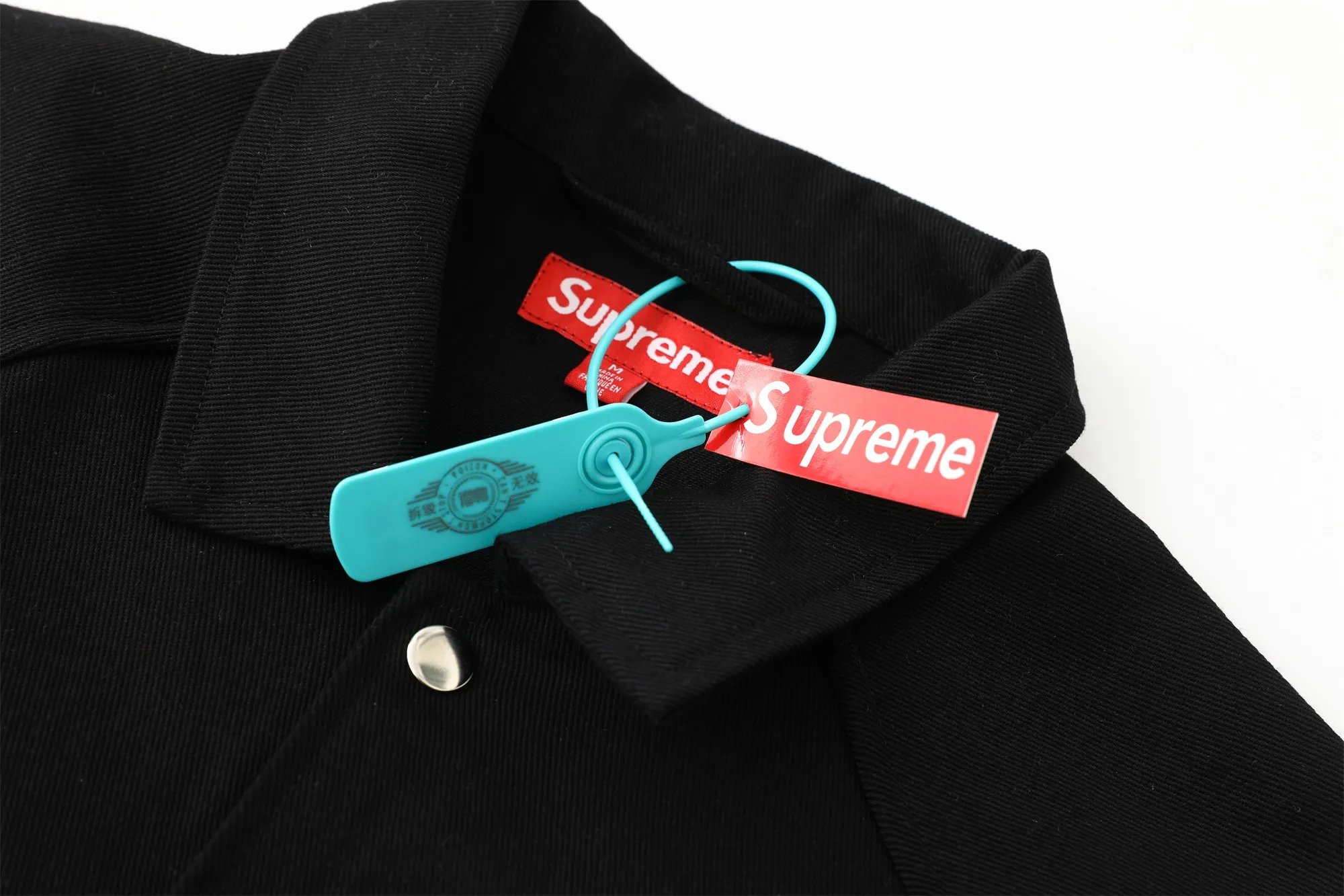 🅿️400 S291 Top Version Supreme SS25 WEEK17 Arc Denim Coaches Jacket Logo American Washed Coaches Jacket Same style for men and women Purchased in the original version All details are restored to the same Just close your eyes and enter Color: Black Denim Blue Pink Size: S M L XL (176 145 wear M loose)