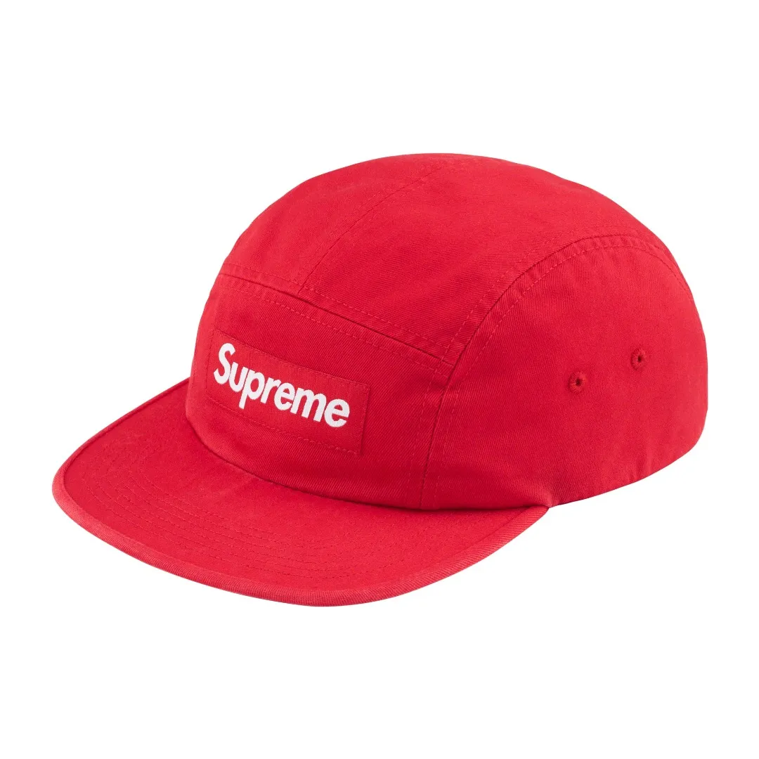 S398💰p136 Supreme 24SS Washed Chino Leather Buckle Baseball Cap Peaked Cap Color: Black Red Leopard Print Washed Blue Snake Print