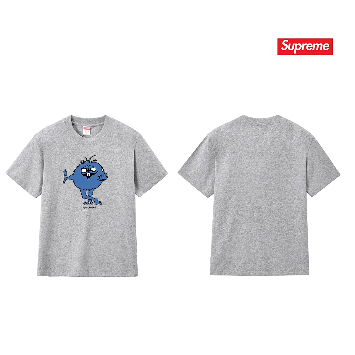 S210 P110💰 SS24 trendy brand SUP funny boy printed short-sleeved pattern T-shirt pure cotton round neck half-sleeved bottoming shirt for men and women. Loose fit. Made of 260 grams of combed cotton double yarn. All three standards are complete from fabrics to accessories. ZP. Imported Matsui company slurry printing will never crack. The whole piece adopts three-needle five-thread technology. The neckline-shoulder seam-sleeve seam is double-lined, which looks more three-dimensional and textured.) The same process as the original version, classic version Feel free to compare zp. The whole piece adopts three-needle five-thread craftsmanship (neckline-shoulder seam-sleeve seam double thread, which looks more three-dimensional and textured). It has the same craftsmanship as the original original, classic version. Color: black, white, light gray, pink, navy. Size: S M L XL XXL
