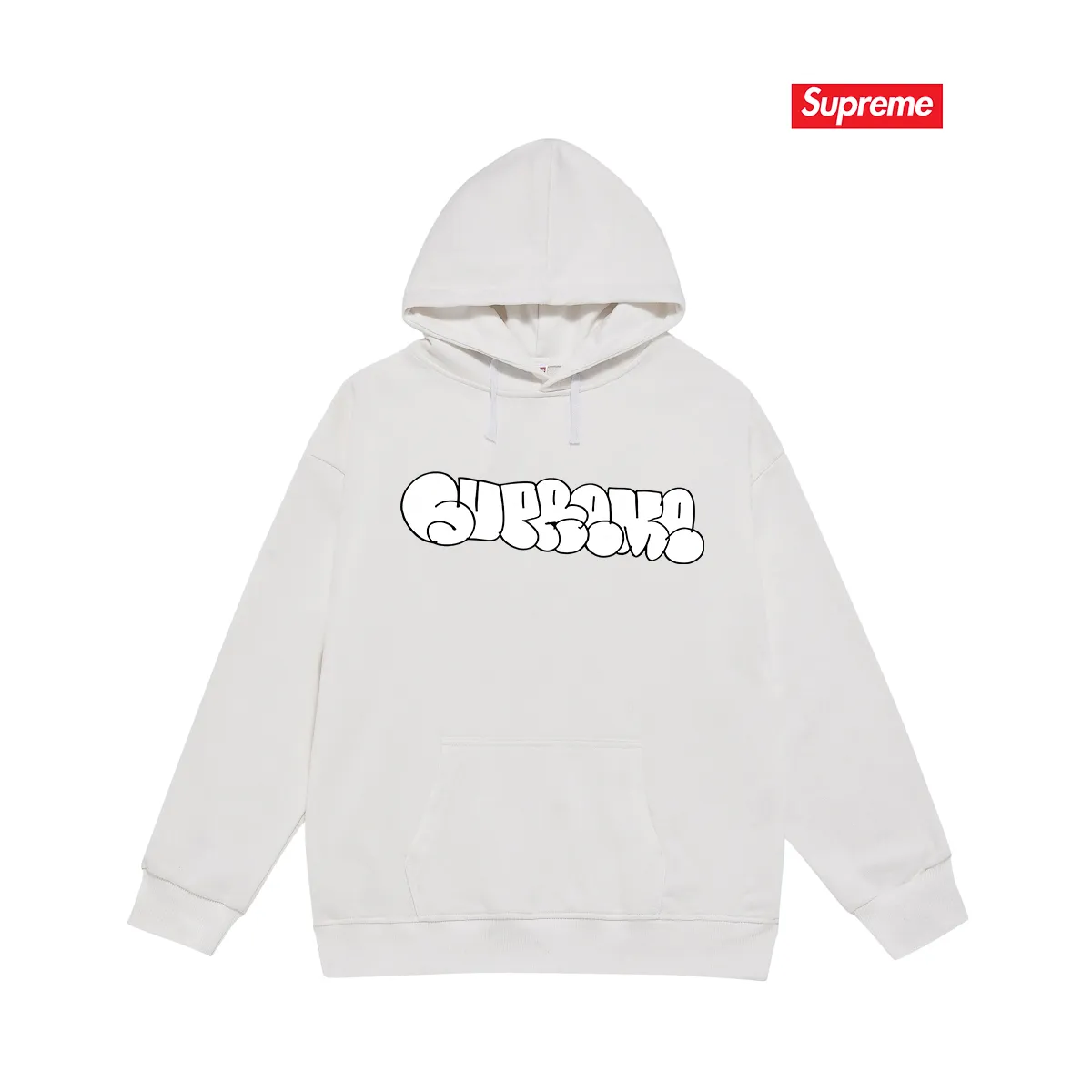 Style No. S2151 #terry P160💰 Velvet P170💰 Supreme 25SS HOMERUN co-branded hooded sweatshirt Made of 400g large terry 430g silver fox velvet (drop shoulder large version) fabric, soft texture and no pilling Imported environmentally friendly printing glue The pattern is bright and three-dimensional Quality 💥Same style for men and women The upper body is trendy Color: black white gray Size: S M L XL XXL