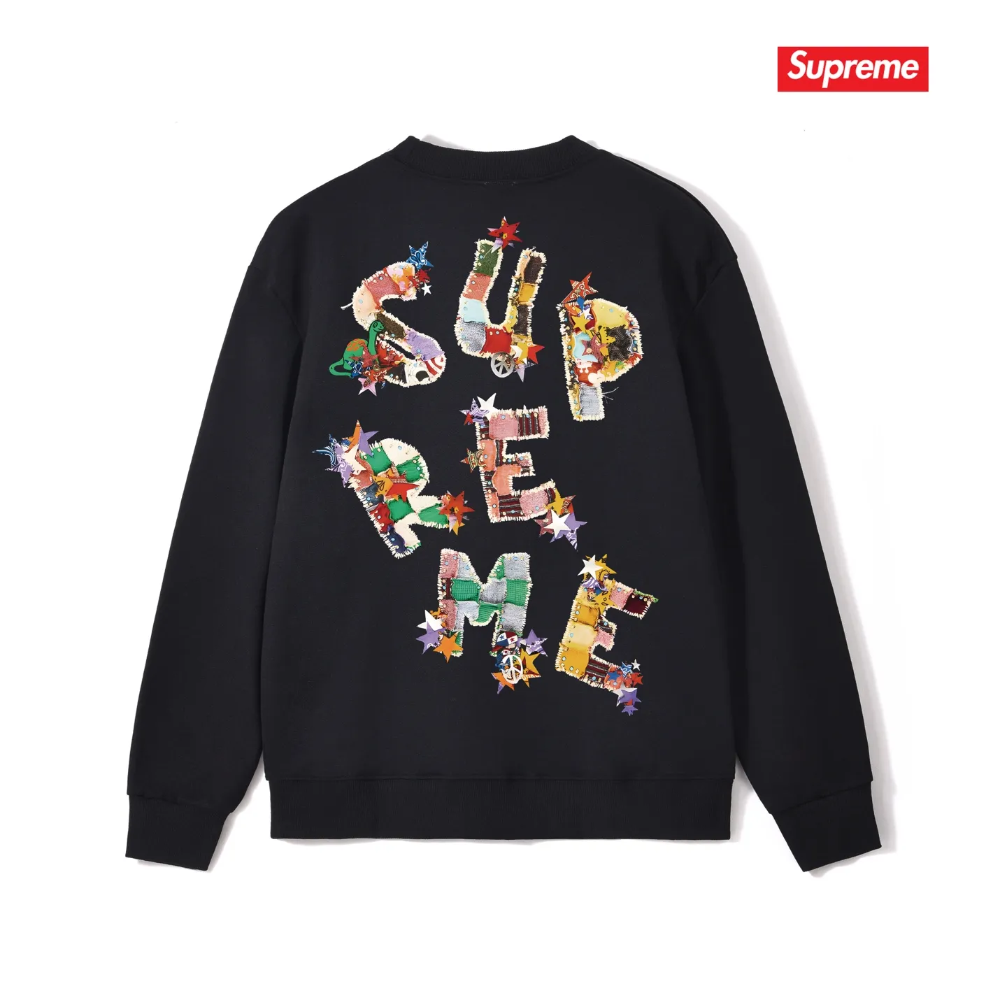 Style No. S1091 #terry p150💰 Velvet 160💰 Supreme SS24 WEEK1 letter printed round neck sweatshirt Made of 400g large terry (drop shoulder large version) fabric, soft texture and no pilling Imported environmentally friendly printing glue The pattern is bright and three-dimensional Quality 💥Same style for men and women The upper body is trendy Color: black white gray Size: S M L XL XXL
