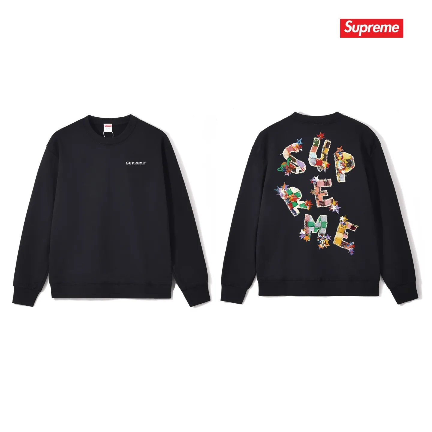 Style No. S1091 #terry p150💰 Velvet 160💰 Supreme SS24 WEEK1 letter printed round neck sweatshirt Made of 400g large terry (drop shoulder large version) fabric, soft texture and no pilling Imported environmentally friendly printing glue The pattern is bright and three-dimensional Quality 💥Same style for men and women The upper body is trendy Color: black white gray Size: S M L XL XXL
