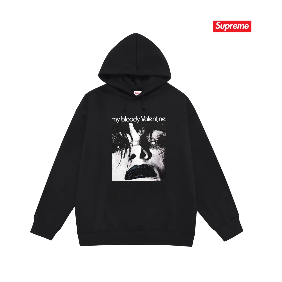 Style number S2213 #terry P160💰 Velvet P170💰 Sup music and art album Unisex hooded sweatshirt Made of 400g large terry 430g silver fox velvet (drop shoulder large version) fabric, soft texture and no pilling Imported environmentally friendly printing glue The pattern is bright and three-dimensional Quality 💥Same style for men and women The upper body is trendy Color: black white gray Size: S M L XL XXL
