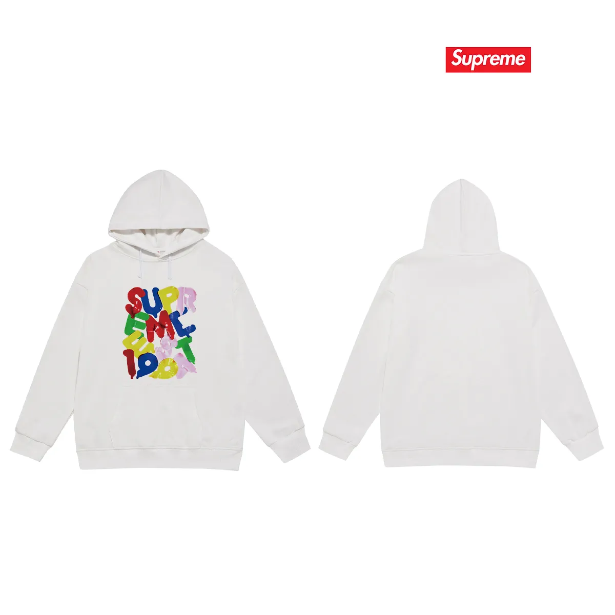 Style number S2200 #terry P160💰 Velvet P170💰 Sup high version Week 1 Balloons Tee Balloon style Logo hooded sweatshirt Made of 400g large terry 430g silver fox velvet (drop shoulder large version) fabric, soft texture and no pilling Imported environmentally friendly printing glue The pattern is bright and three-dimensional Quality 💥Same style for men and women The upper body is trendy Color: black white gray Size: S M L XL XXL