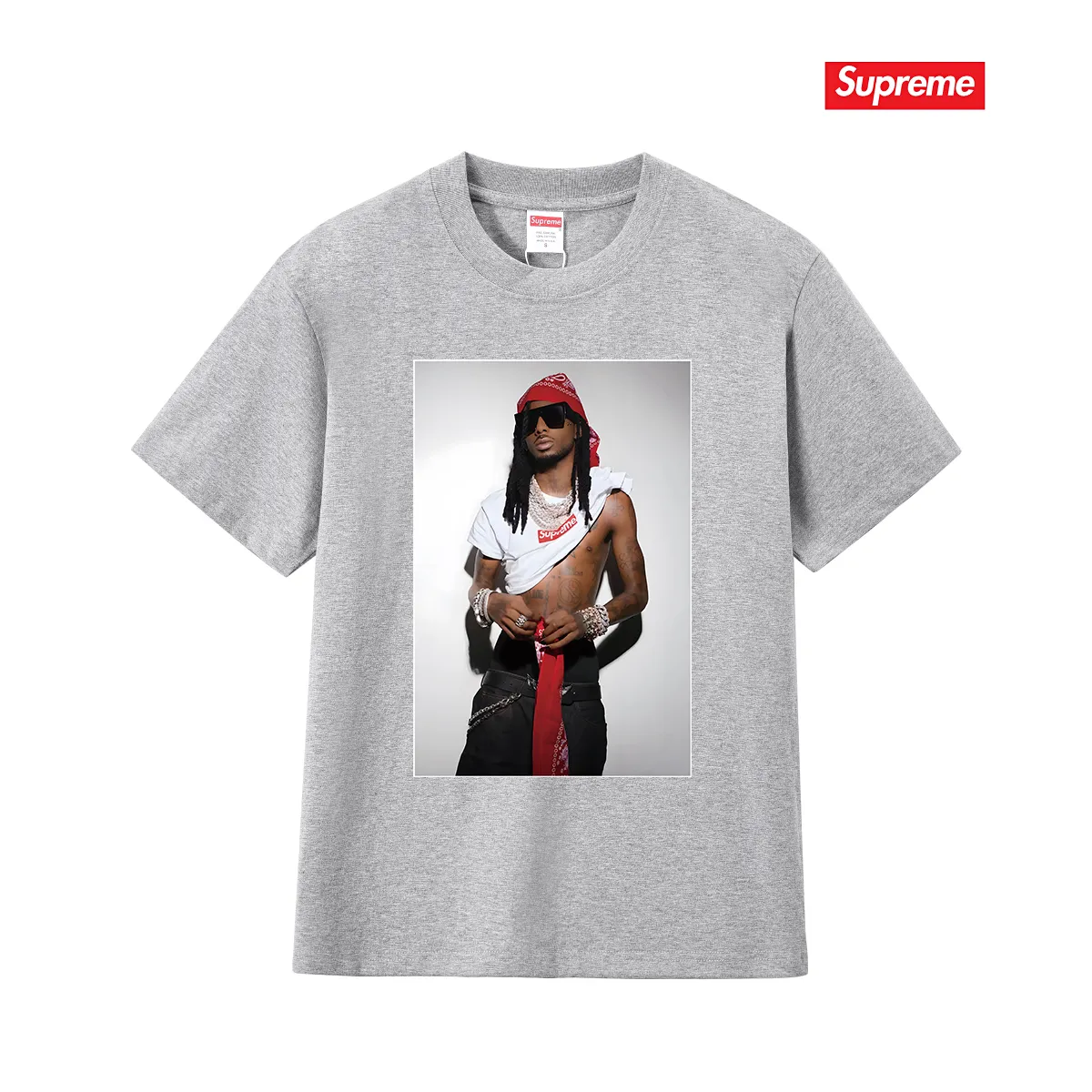 S188 P110💰 New Sup FW 25 WEEK1 Playbi Caarti short-sleeved American pure cotton T-shirt with character printing. Loose fit. Made of 260g combed cotton double yarn. From fabrics to accessories, all three standards are complied with ZP. Imported Matsui company slurry printing will never crack. The whole piece is made with a three-needle five-thread process. The neckline-shoulder seam-sleeve seam is double-lined, and it looks more three-dimensional and textured. The process is the same as the authentic original version. The classic version. Feel free to compare zp. The whole piece is made of a three-needle five-thread process. The neckline-shoulder seam-sleeve seam is double-threaded, which looks more three-dimensional and textured. The process is the same as the authentic original version. The classic version. Color: Black White Light Gray Pink Navy Size: S M L XL XXL